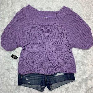 Love & Harmony Sweater Crochet Off the Shoulder